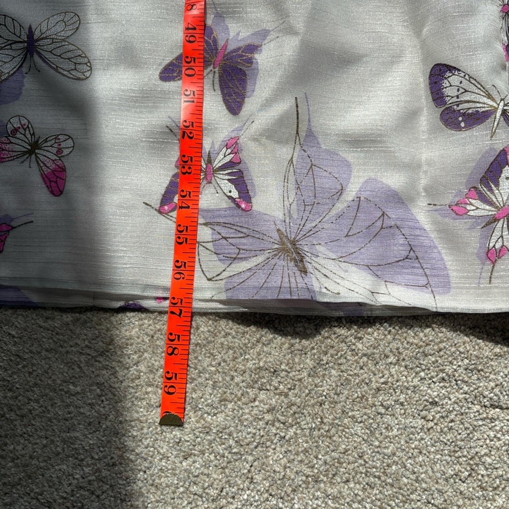 Vintage 1960's Alfred Shaheen! Floral Butterfly Kimono Hostess Dress Sz 10/6 - Picture 8 of 14